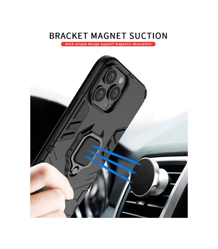 کاور محافظ کیشن مدل Keysion Shockproof Armor Ring Holder مناسب برای گوشی Apple iPhone 13 Pro Max