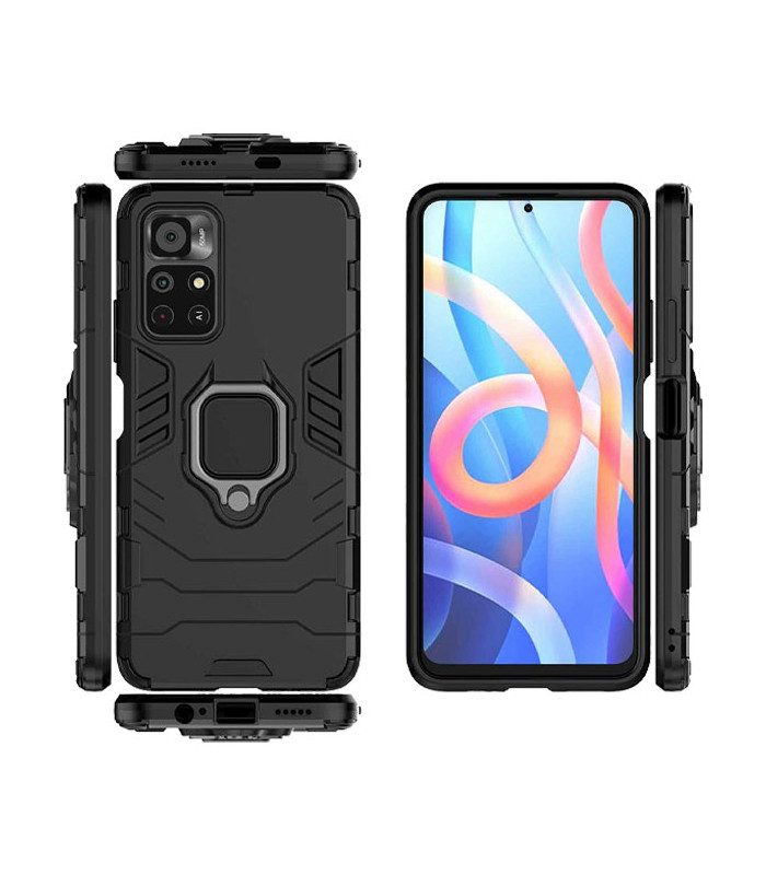 کاور محافظ کیشن مدل Keysion Shockproof Armor Ring Holder مناسب برای گوشی Xiaomi Poco M4 Pro 5G