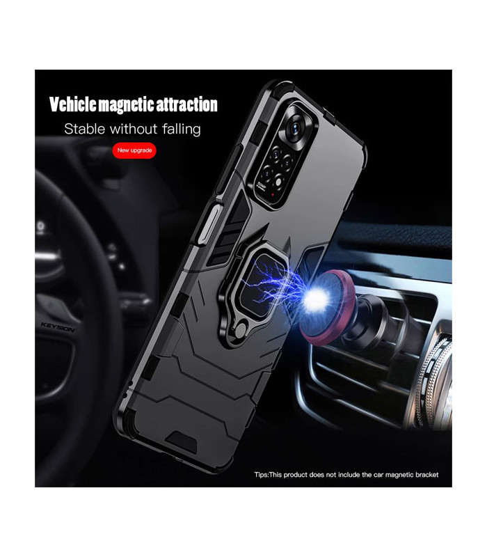 کاور محافظ کیشن مدل Keysion Shockproof Armor Ring Holder مناسب برای گوشی Xiaomi Redmi Note 11 Pro