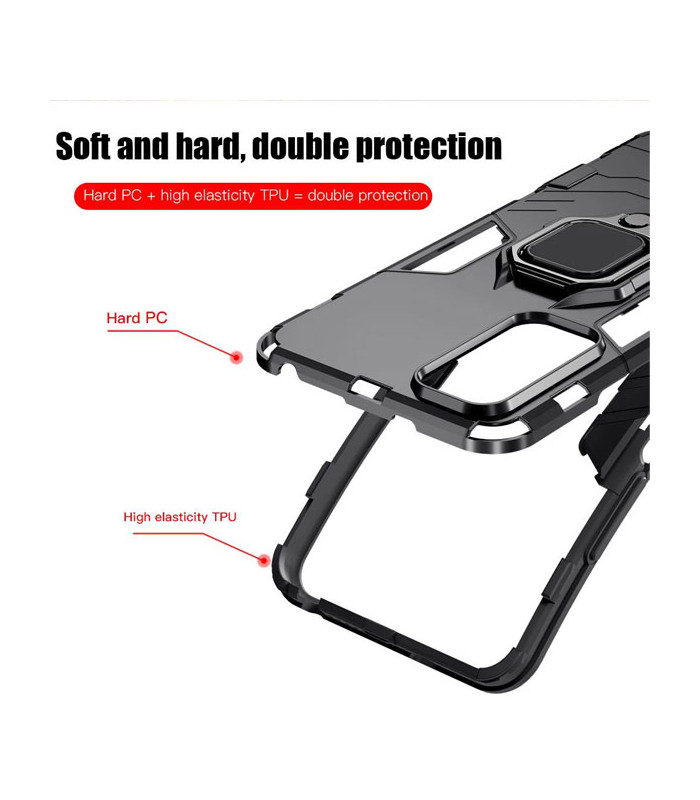 کاور محافظ کیشن مدل Keysion Shockproof Armor Ring Holder مناسب برای گوشی Xiaomi Redmi Note 11 Pro