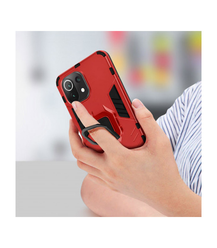 کاور محافظ کیشن مدل Keysion Shockproof Armor Ring Holder مناسب برای گوشی Xiaomi Mi 11 Lite/Mi 11 Lite 5G