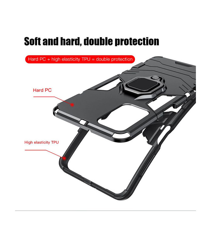 کاور محافظ کیشن مدل Keysion Shockproof Armor Ring Holder مناسب برای گوشی Samsung Galaxy A72