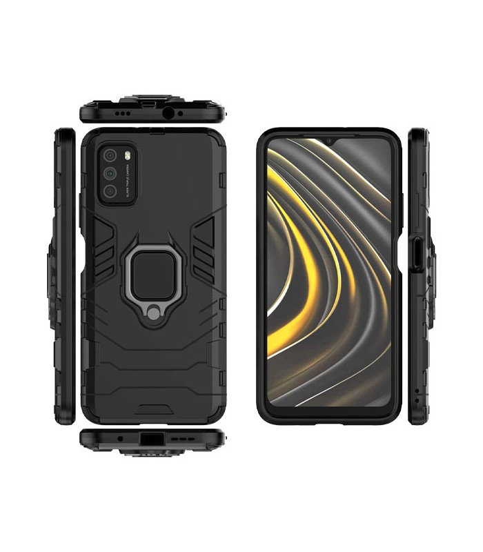 کاور محافظ کیشن مدل Keysion Shockproof Armor Ring Holder مناسب برای گوشی Xiaomi Poco M3