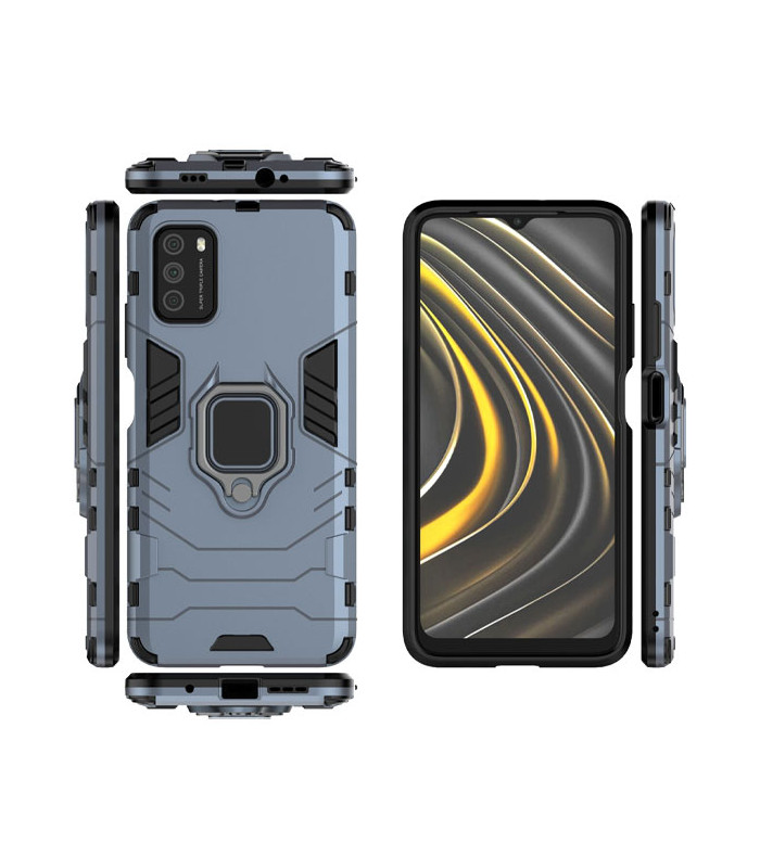 کاور محافظ کیشن مدل Keysion Shockproof Armor Ring Holder مناسب برای گوشی Xiaomi Poco M3