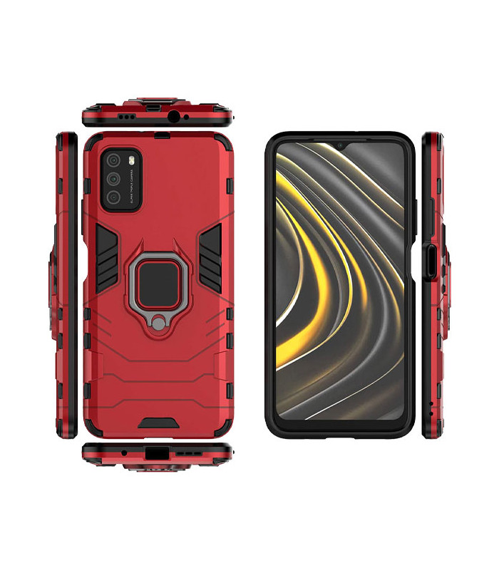 کاور محافظ کیشن مدل Keysion Shockproof Armor Ring Holder مناسب برای گوشی Xiaomi Poco M3