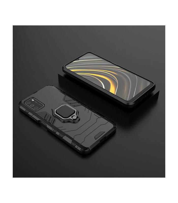 کاور محافظ کیشن مدل Keysion Shockproof Armor Ring Holder مناسب برای گوشی Xiaomi Poco M3