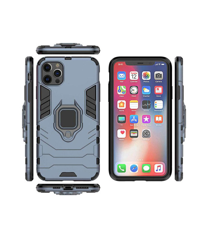 کاور محافظ کیشن مدل Keysion Shockproof Armor Ring Holder مناسب برای گوشی Apple iPhone 12/12 Pro