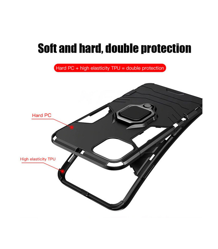 کاور محافظ کیشن مدل Keysion Shockproof Armor Ring Holder مناسب برای گوشی Apple iPhone 12/12 Pro