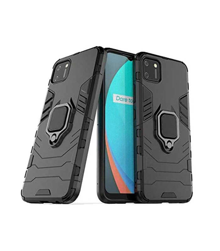 کاور محافظ کیشن مدل Keysion Shockproof Armor Ring Holder مناسب برای گوشی Realme C11 2021