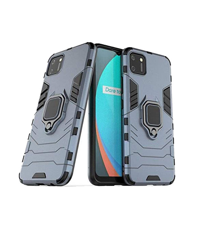 کاور محافظ کیشن مدل Keysion Shockproof Armor Ring Holder مناسب برای گوشی Realme C11 2021