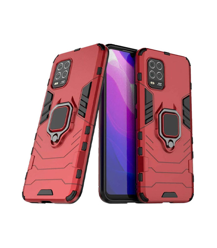 کاور محافظ کیشن مدل Keysion Shockproof Armor Ring Holder مناسب برای گوشی Xiaomi Mi 10 Lite/Mi 10 Youth