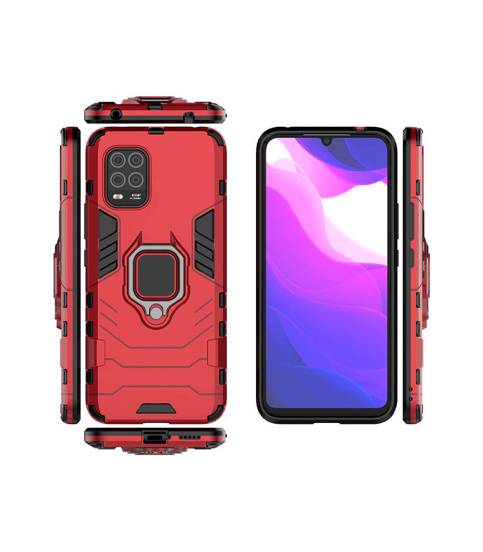 کاور محافظ کیشن مدل Keysion Shockproof Armor Ring Holder مناسب برای گوشی Xiaomi Mi 10 Lite/Mi 10 Youth