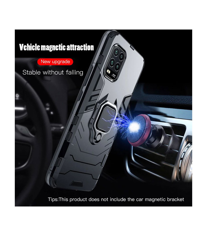 کاور محافظ کیشن مدل Keysion Shockproof Armor Ring Holder مناسب برای گوشی Xiaomi Mi 10 Lite/Mi 10 Youth