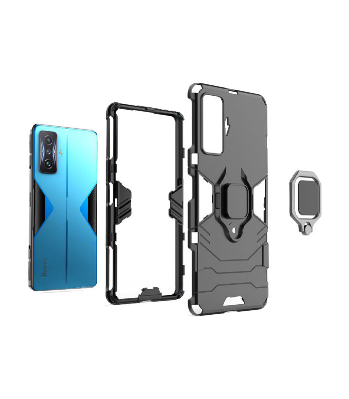 کاور محافظ کیشن مدل Keysion Shockproof Armor Ring Holder مناسب برای گوشی Xiaomi Poco F4 GT / Redmi K50