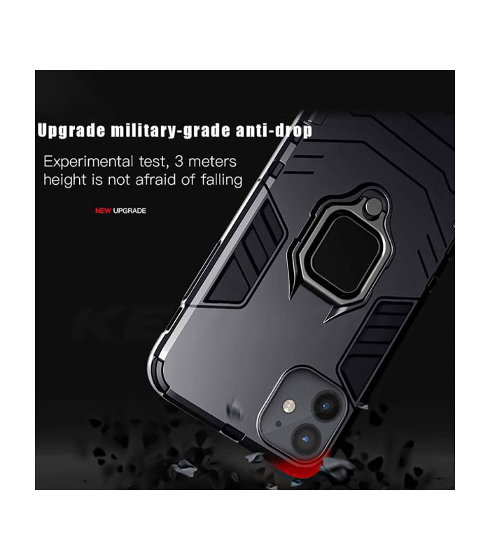 کاور محافظ کیشن مدل Keysion Shockproof Armor Ring Holder مناسب برای گوشی Apple iPhone 12 mini
