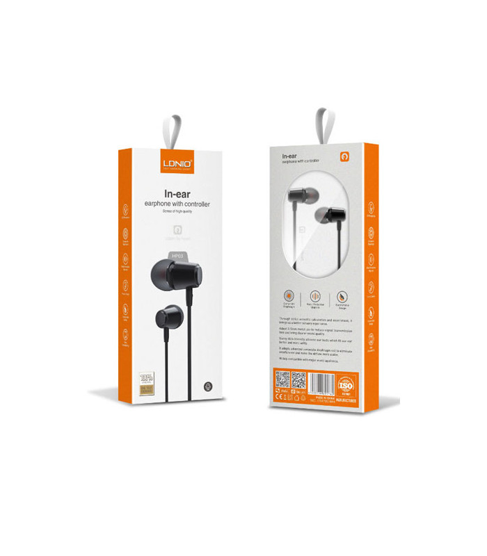 هندزفری الدینیو مدل HP04 High Quality In-Ear Earphone with Controller