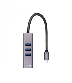 هاب 4 پورت لنوو مدل C615 Type-C to LAN