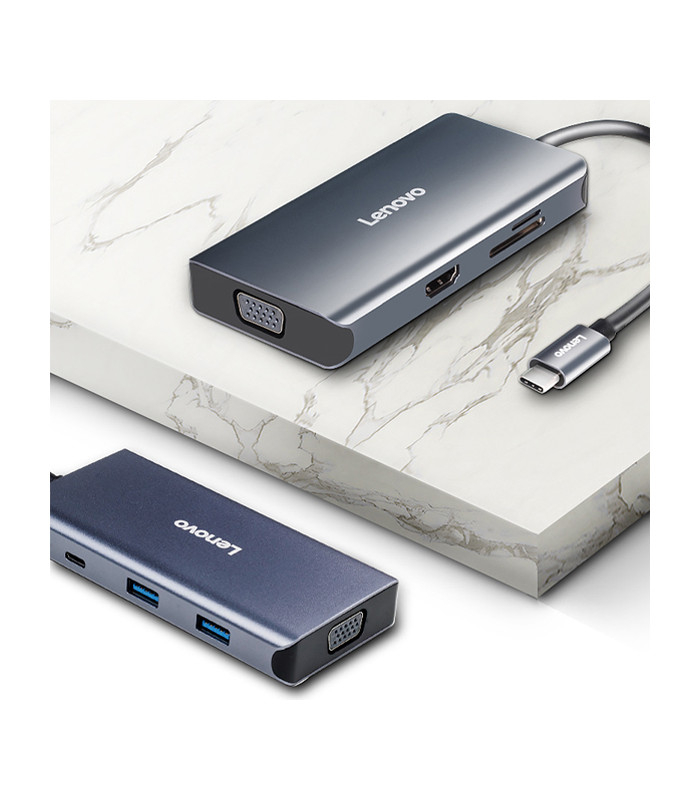 هاب 7 پورت لنوو مدل LX0807G New Multifunctional Type C