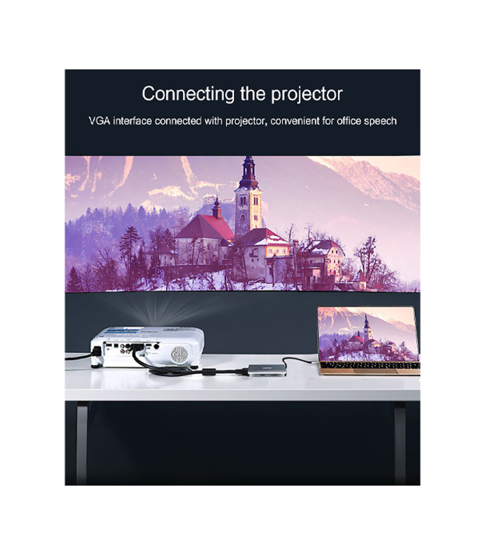 هاب 7 پورت لنوو مدل LX0807G New Multifunctional Type C