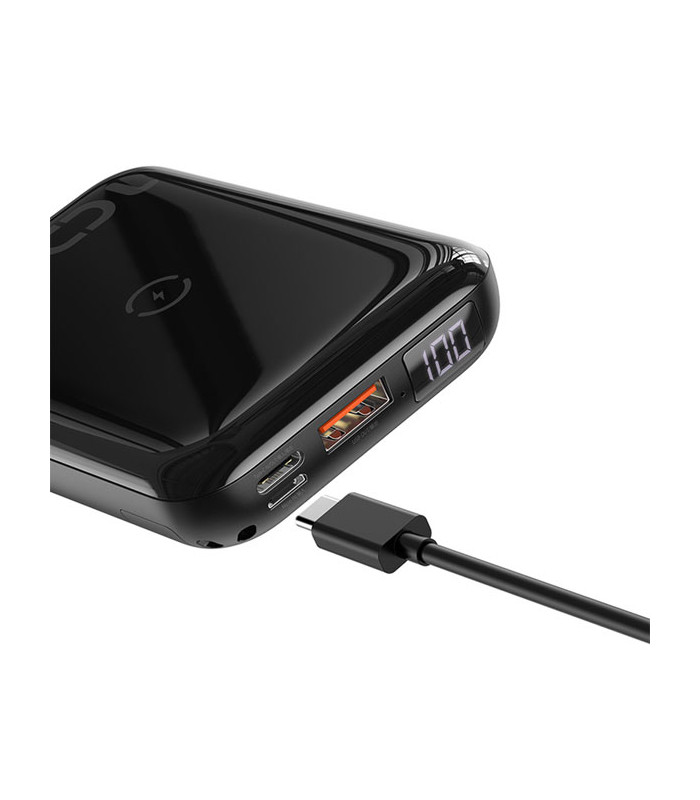 پاوربانک و شارژر بی سیم باسئوس مدل Mini S Bracket با ظرفيت 10000 ميلی آمپر ساعت