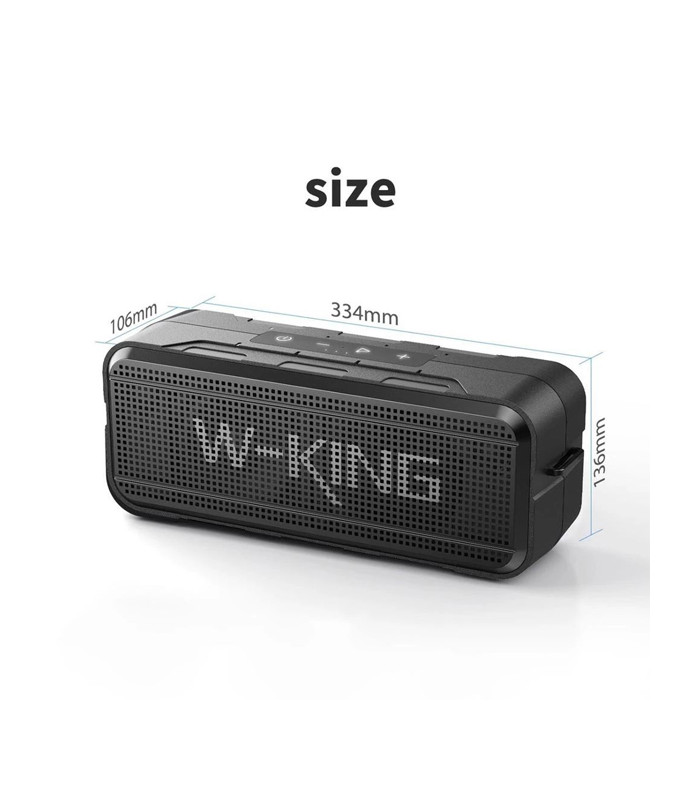 اسپیکر بلوتوثی قابل حمل دبلیو کینگ مدل S27