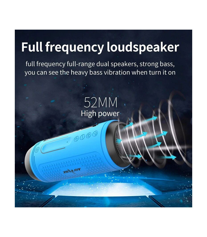 اسپیکر بلوتوثی زیلوت مدل A1 Sport Music Outdoor Flashlight