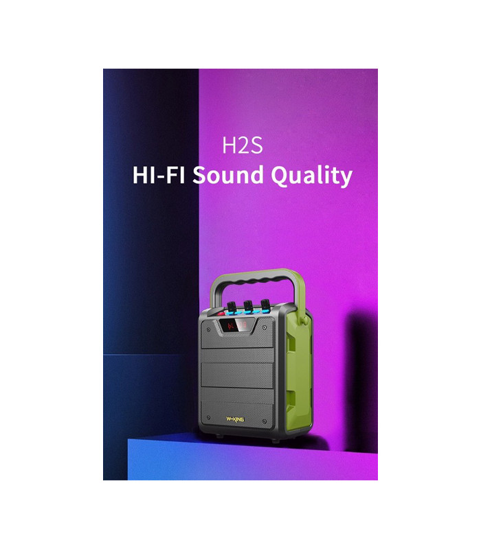 اسپیکر بلوتوثی قابل حمل دبلیو کینگ مدل H2S