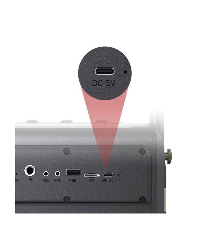 اسپیکر بلوتوثی قابل حمل دبلیو کینگ مدل H2