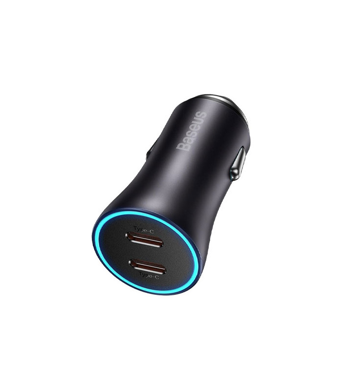 شارژر فندکی دو پورت باسئوس مدل Golden Contactor Pro CGJP000013 توان 40 وات