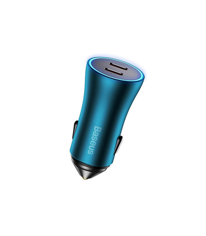 شارژر فندکی دو پورت باسئوس مدل Golden Contactor Pro CGJP000013 توان 40 وات