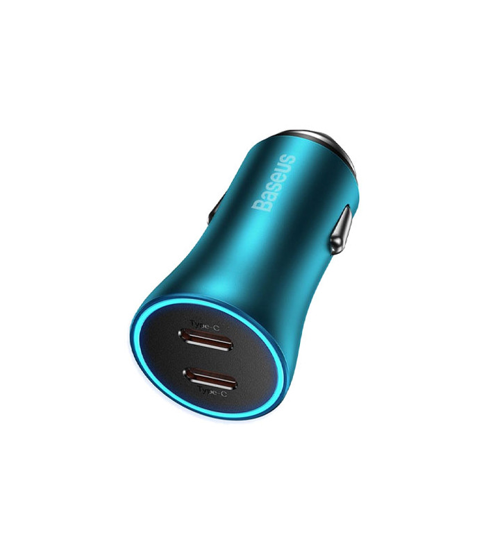 شارژر فندکی دو پورت باسئوس مدل Golden Contactor Pro CGJP000013 توان 40 وات