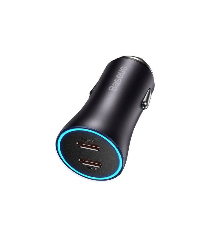 شارژر فندکی دو پورت باسئوس مدل Golden Contactor Pro CGJP000013 توان 40 وات