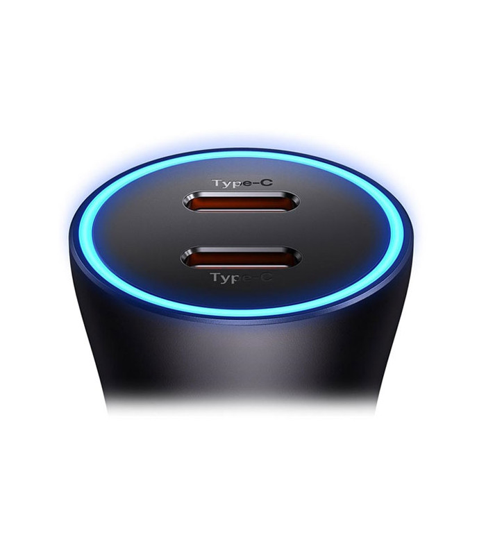 شارژر فندکی دو پورت باسئوس مدل Golden Contactor Pro CGJP000013 توان 40 وات