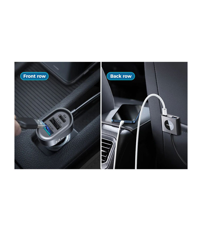 شارژر فندکی فست شارژ جویروم مدل JR-CL05 5 توان 72 وات