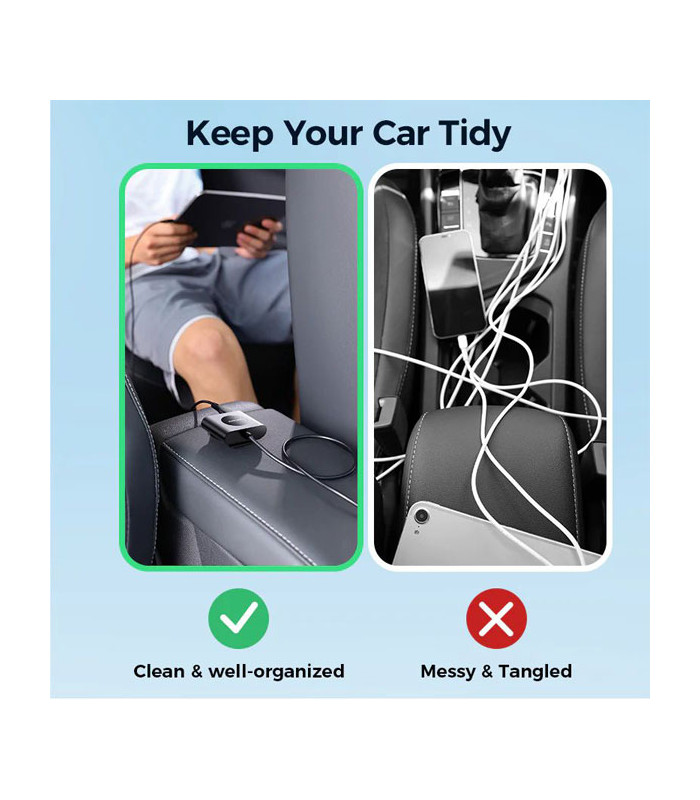 شارژر فندکی فست شارژ جویروم مدل JR-CL05 5 توان 72 وات