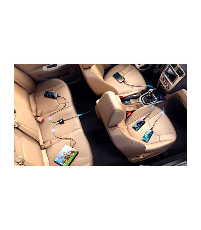 شارژر فندکی فست شارژ جویروم مدل JR-CL05 5 توان 72 وات