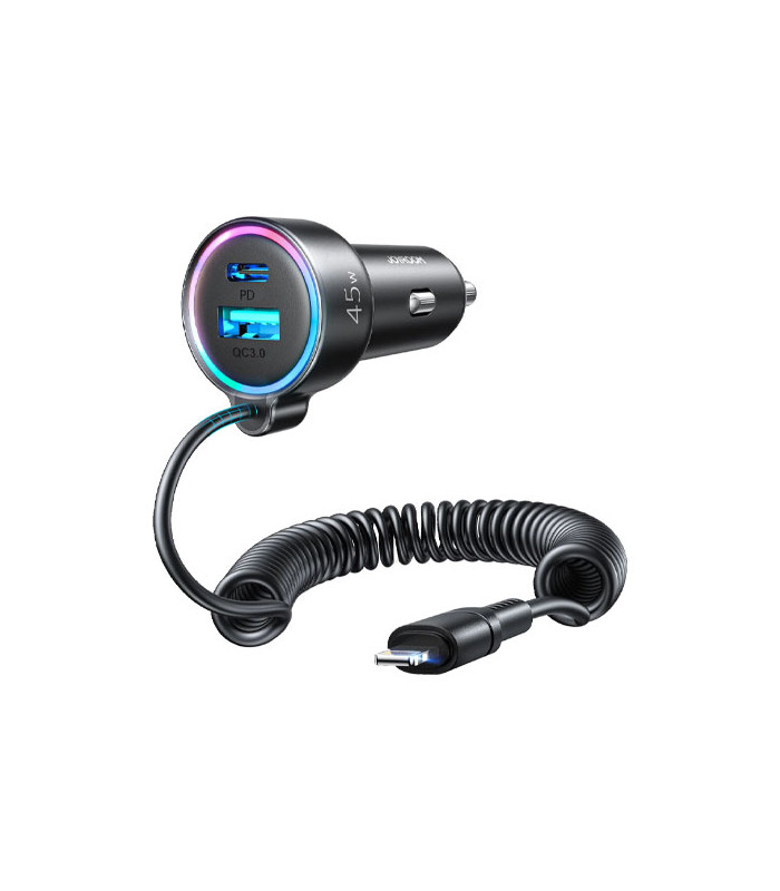 شارژر فندکی فست شارژ جویروم مدل JR-CL08 توان 45 وات