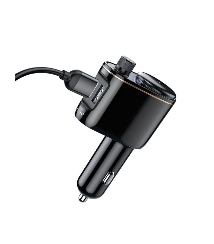 شارژر فندکی و پخش کننده بلوتوث باسئوس مدل Locomotive CCALL-RH01