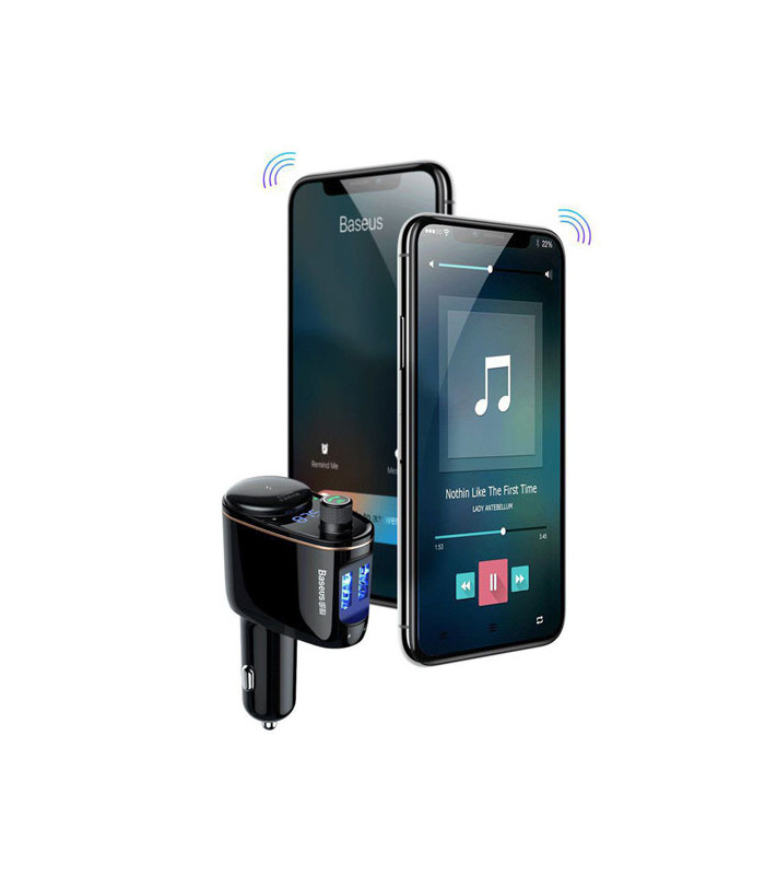 شارژر فندکی و پخش کننده بلوتوث باسئوس مدل Locomotive CCALL-RH01