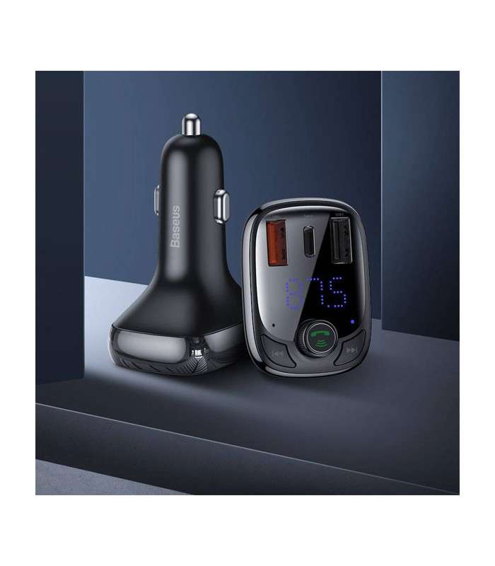 شارژر فندکی و پخش کننده بلوتوث باسئوس مدل T Typed CCTM-B01