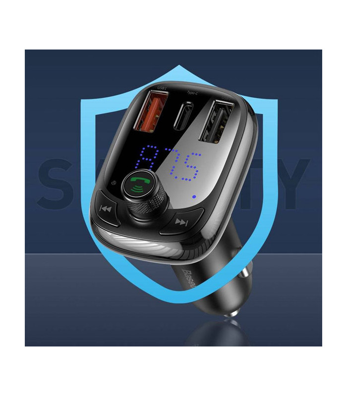 شارژر فندکی و پخش کننده بلوتوث باسئوس مدل T Typed CCTM-B01