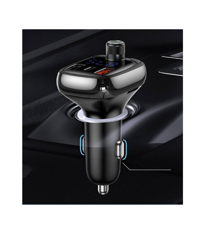 شارژر فندکی و پخش کننده بلوتوث باسئوس مدل T Typed CCTM-B01