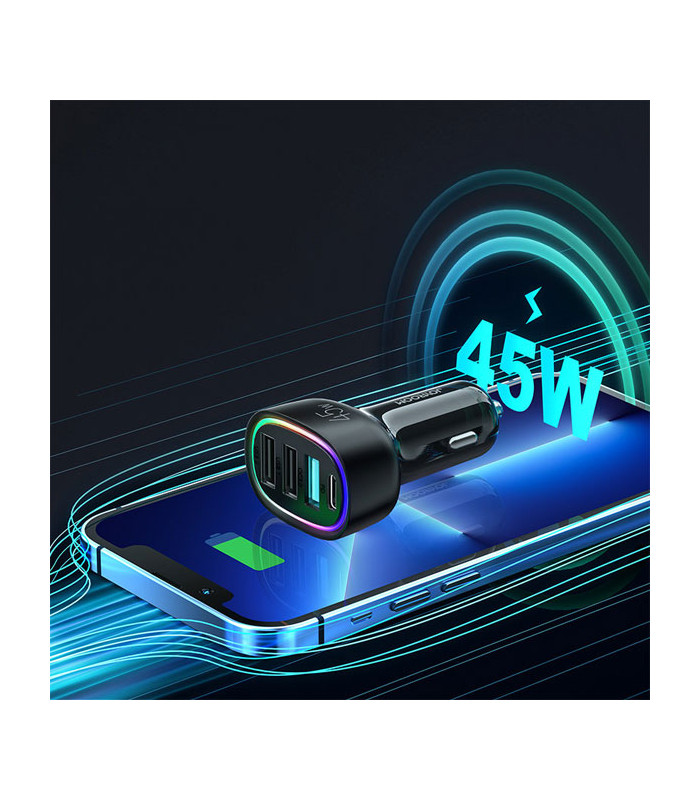 شارژر فندکی فست شارژ جویروم مدل JR-CL09 توان 45 وات