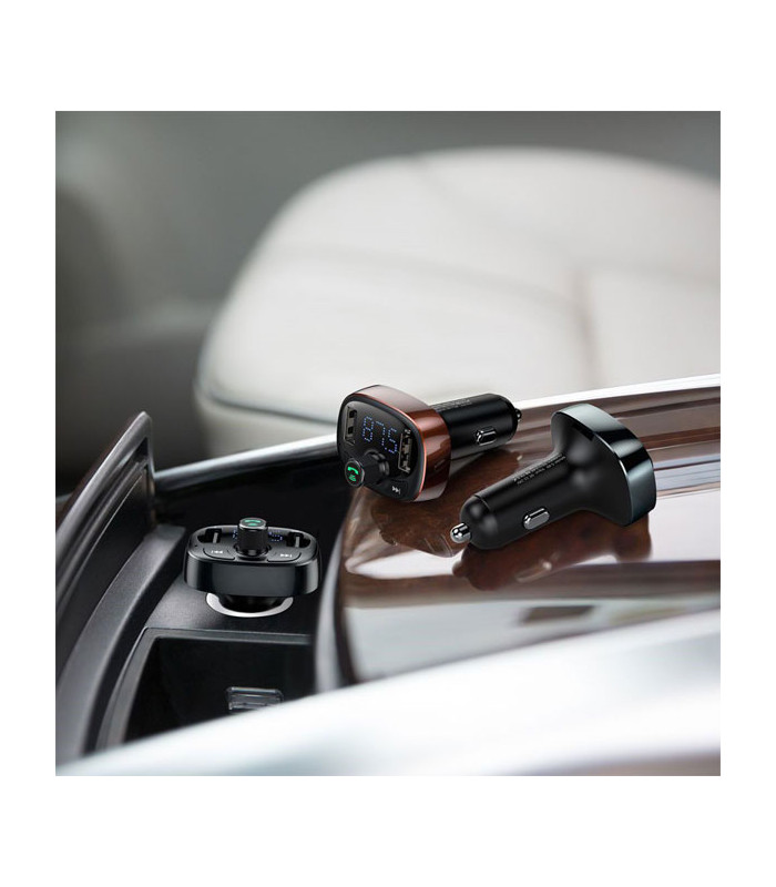 شارژر فندکی و پخش کننده بلوتوث باسئوس مدل T Typed CCALL-TM01