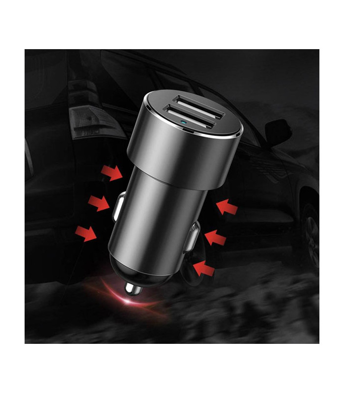 شارژر فندکی باسئوس مدل High Efficiency One to Two CRDYQ-01 توان 80 وات