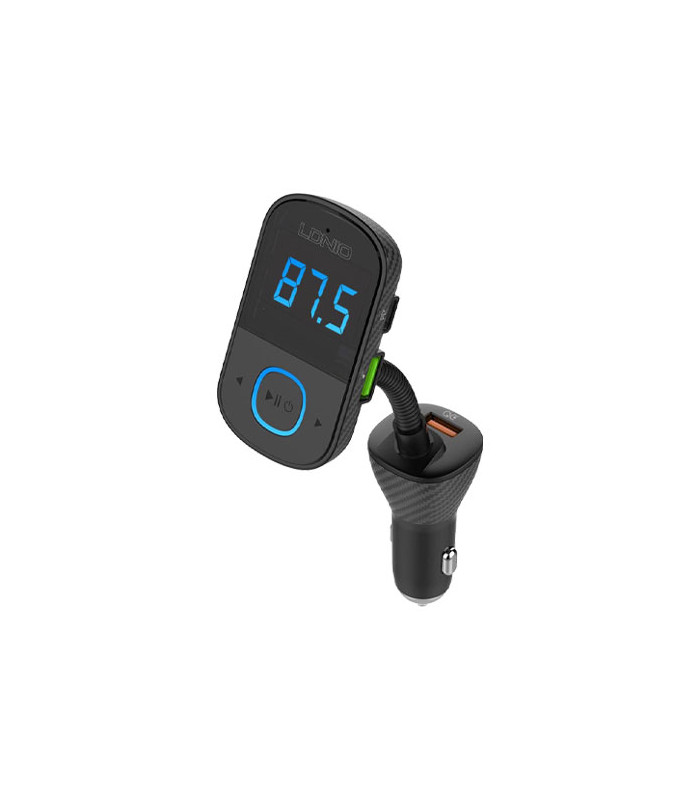 شارژر فندکی و پخش کننده بلوتوث الدینیو مدل C705Q Bluetooth FM Transmitter توان 43 وات