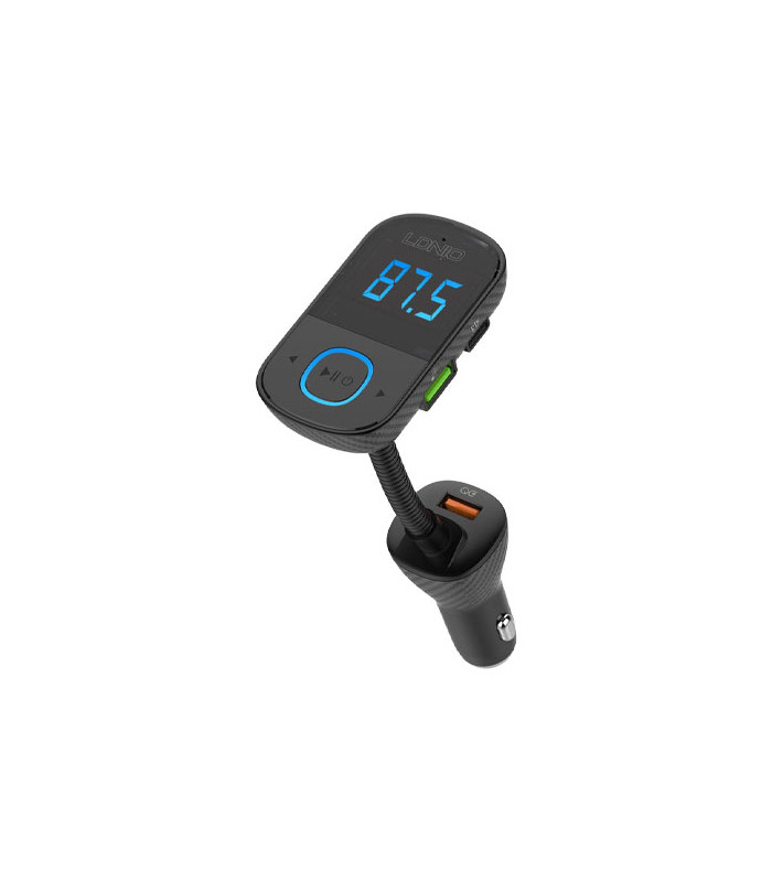 شارژر فندکی و پخش کننده بلوتوث الدینیو مدل C705Q Bluetooth FM Transmitter توان 43 وات