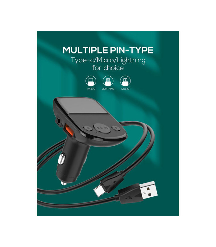 شارژر فندکی و پخش کننده بلوتوث الدینیو مدل C706Q توان 25 وات