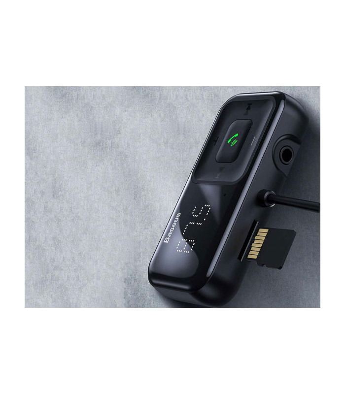 شارژر فندکی و پخش کننده بلوتوث باسئوس مدل T Typed S-16