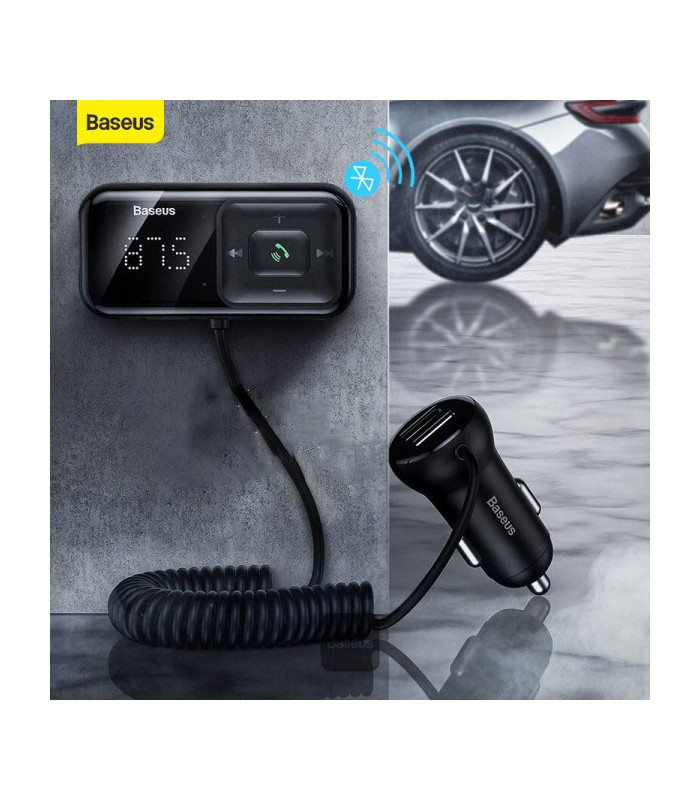 شارژر فندکی و پخش کننده بلوتوث باسئوس مدل T Typed S-16